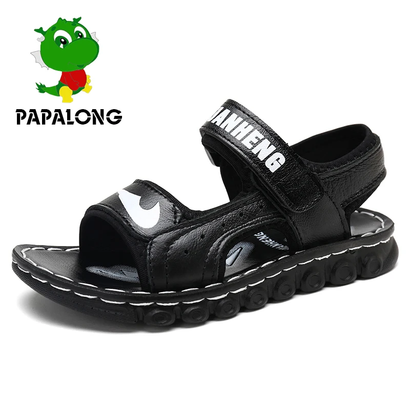 

Summer beach children's sandals brand leather boys shoes summer casual sports sandals children's children's shoes