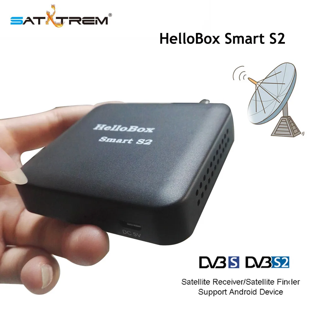 

Satxtrem Hellobox Smart S2 Digital Satellite Finder DVB-S DVB S2 Lnb Satfinder Via Bluetooth Connect to Android Phone DVBPlayer