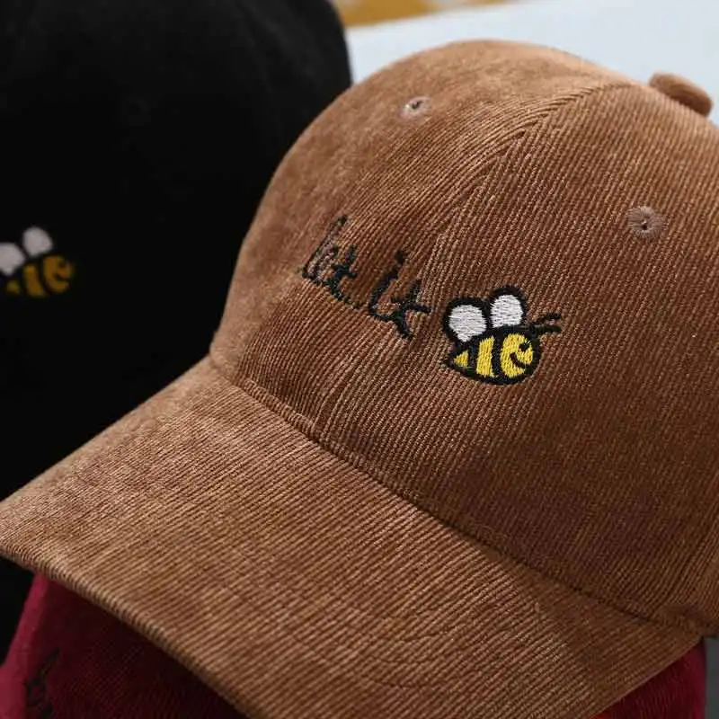 Милая Осенняя детская бейсбольная кепка в стиле хип-хоп с надписью, Вельветовая бейсболка для мальчиков и девочек от 2 до 8 лет