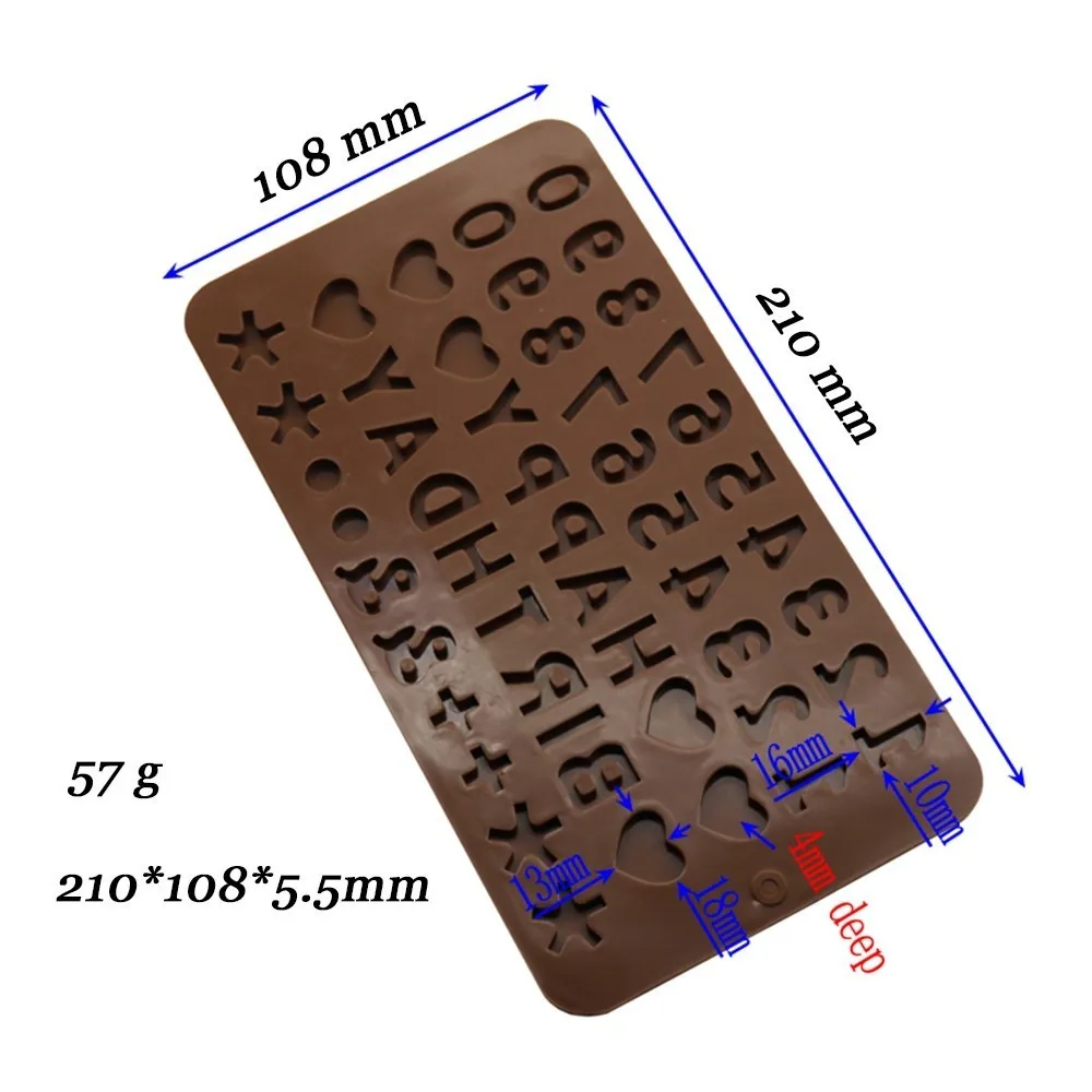 С Днем Рождения буквенно-цифровые символы силиконовая форма буквы инструмент для украшения торта шоколадный фондан торт DIY силиконовые инструменты для торта - Цвет: 210x108 mm