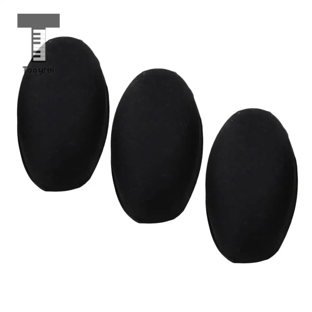 Black Thumb Rest Cushion Pad Finger Protector + Thumb Finger Rest Palm Key Risers for Saxophone Sax Wind Instrument Parts