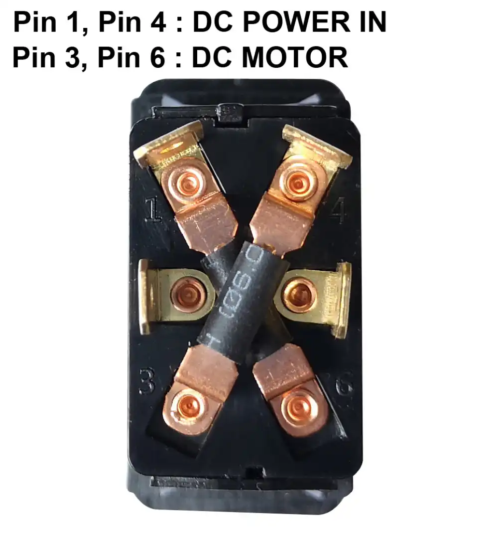 Tbrand Momentary Motor Polarity Reverse reversing Rocker Switch Control DPDT DC 12V or 24V