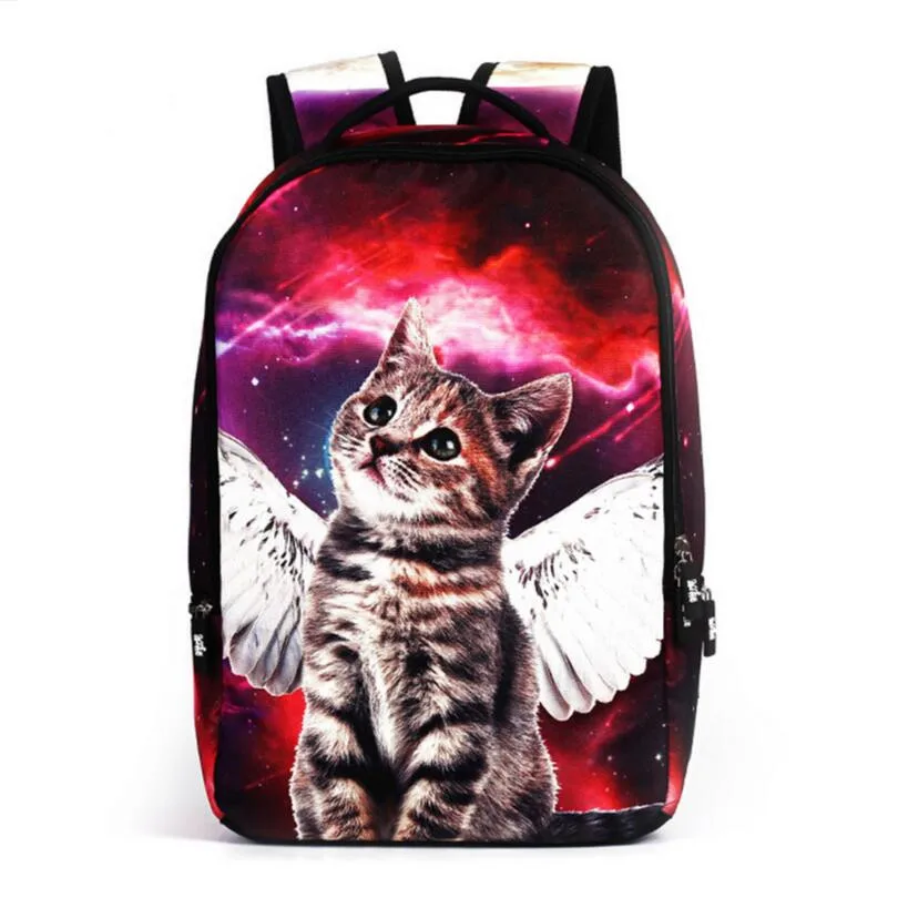 kawaii cat backpack cute animal backpacks for teenage girls school bags