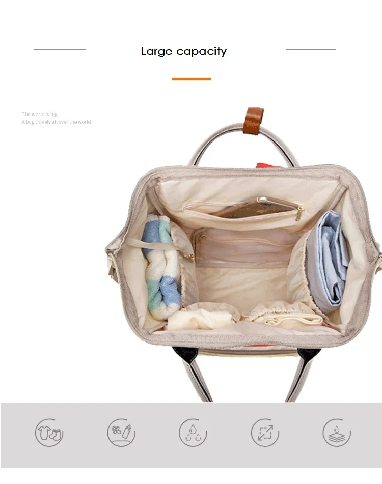 Новая Обновленная модная сумка для мамы для беременных подгузник большой емкости Детская сумка дорожная сумка рюкзак дизайнерская сумка