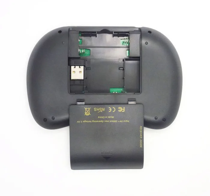 Беспроводная игровая мини-клавиатура 2,4G, воздушная мышь, английская русская сенсорная панель, портативная воздушная мышь, сенсорная панель для ПК, планшет, Android tv, Черная