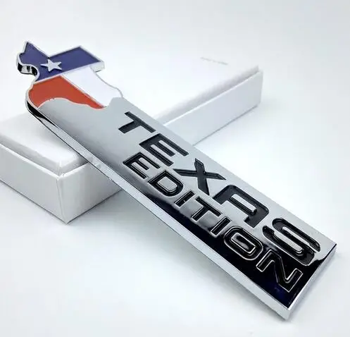 Dsycar 3D Abs Эмблема «Texas Edition», автомобильная наклейка, эмблема, значок для универсальных автомобилей, мотоциклов, декоративные аксессуары - Название цвета: Silver