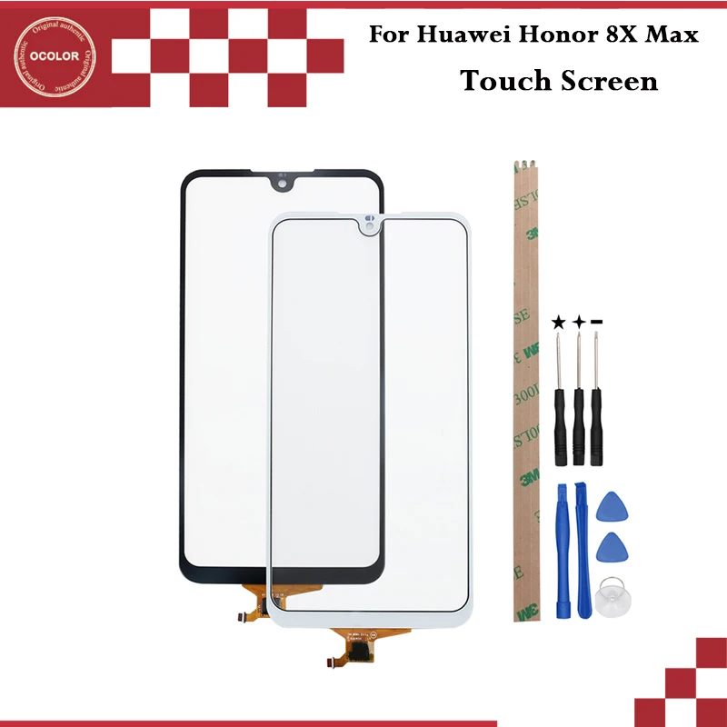 

ocolor For Huawei Honor 8X Max Touch Screen Touch Panel Digitizer Sensor Replacement For Huawei Honor 8X Max +Tools +Adhesive