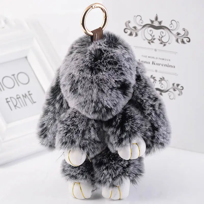 2018 Play Dead Rabbit меховой кролик брелок Модный помпон игрушка кукла подвесные