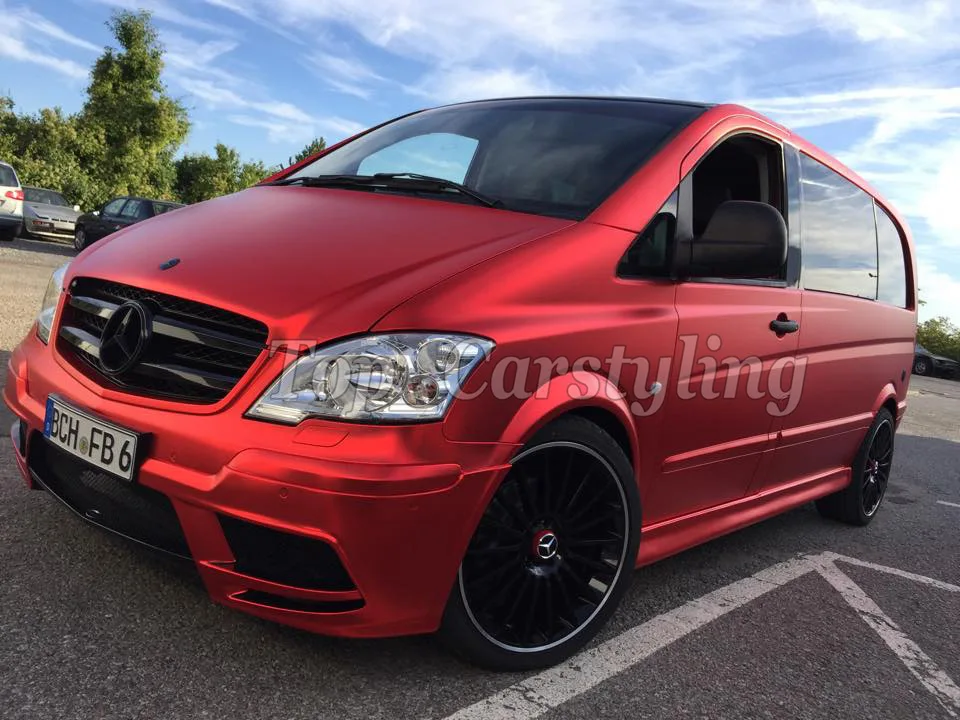 Matte Satin Red Car Wrap Matte