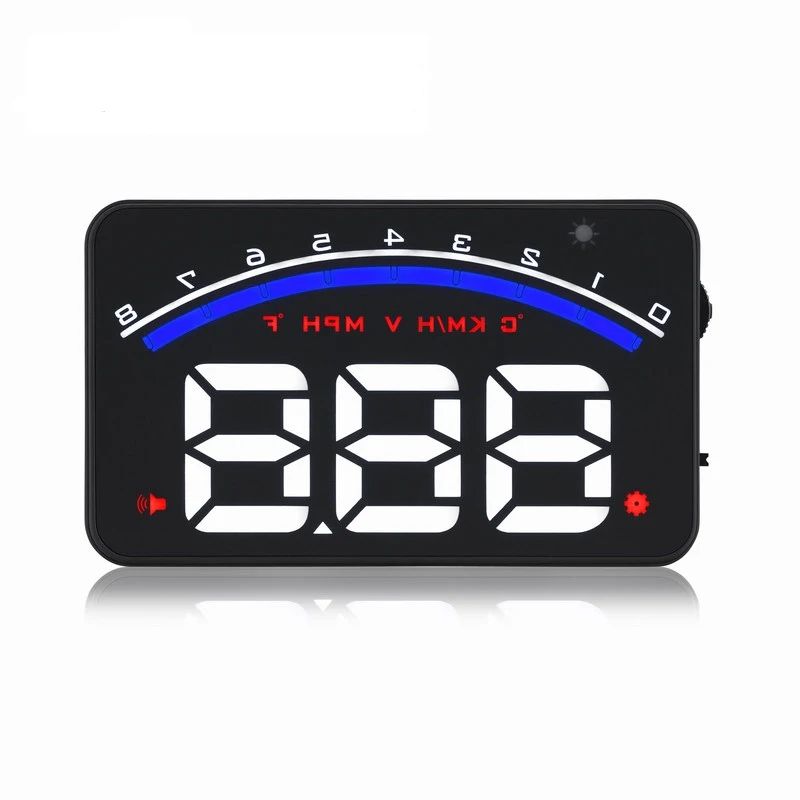 

2017 Car Head Up Display 3.5 inch Windscreen Projector OBD2 EUOBD Car Driving Data Display Speed RPM Water Temperature M6 HUD HD