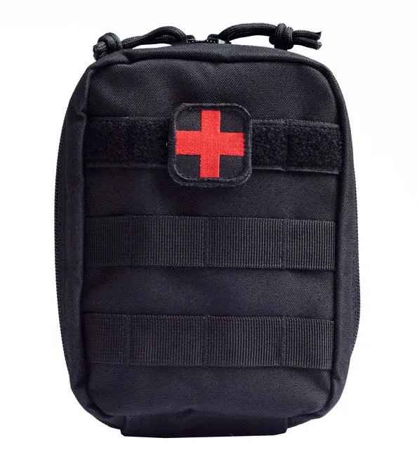 Тактические Медицинские пакеты для экстренной помощи на открытом воздухе, тактические пакеты для первой помощи, тактический пакет IFAK, тактическая медицинская сумка, Красный Крест, патч в комплекте - Цвет: Black