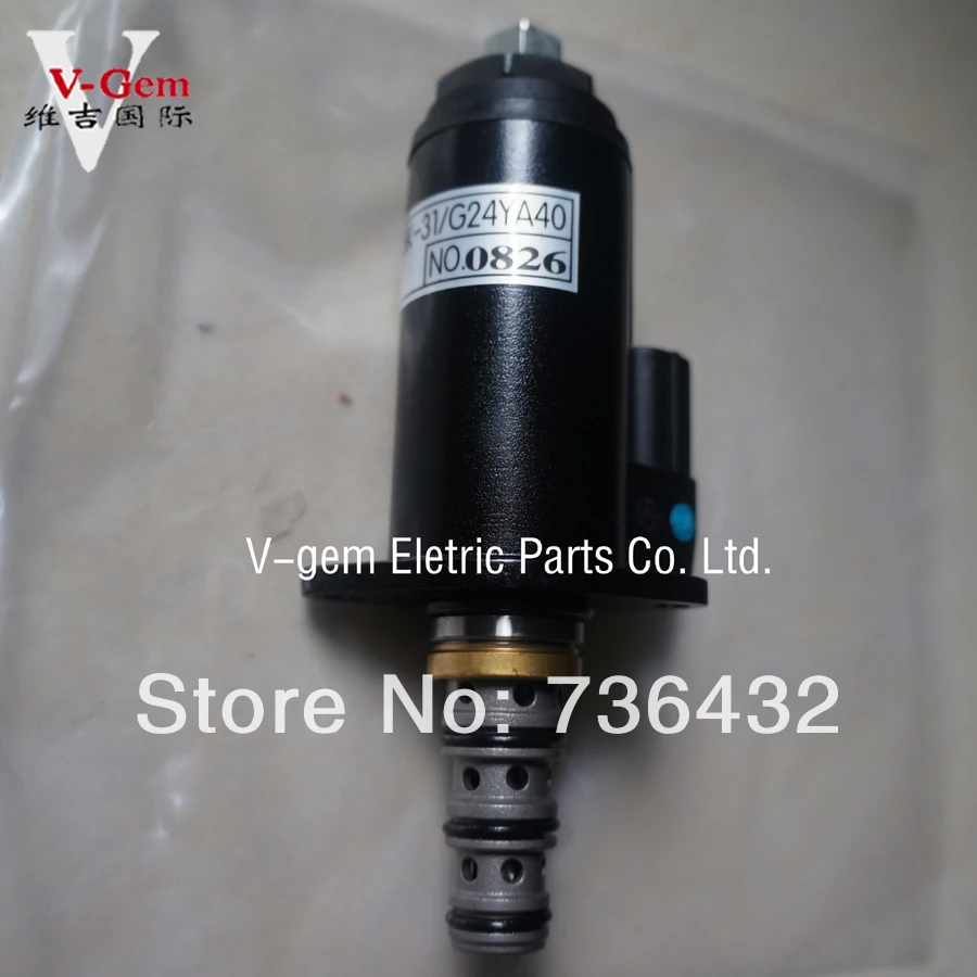 

Fast Free shipping! Excavator rotary Solenoid Valve / Kobelco excavator Rotary brake solenoid valve G24YA40-for Kobelco SK200-6