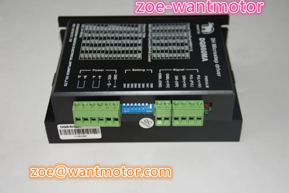 ЕС бесплатно! CNC Wantai 3 оси Nema 34 шаговый двигатель 85BYGH450D-008 5.6A 1090oz& Driver DQ860MA 80V 7.8A 256Micro rohs ce iso