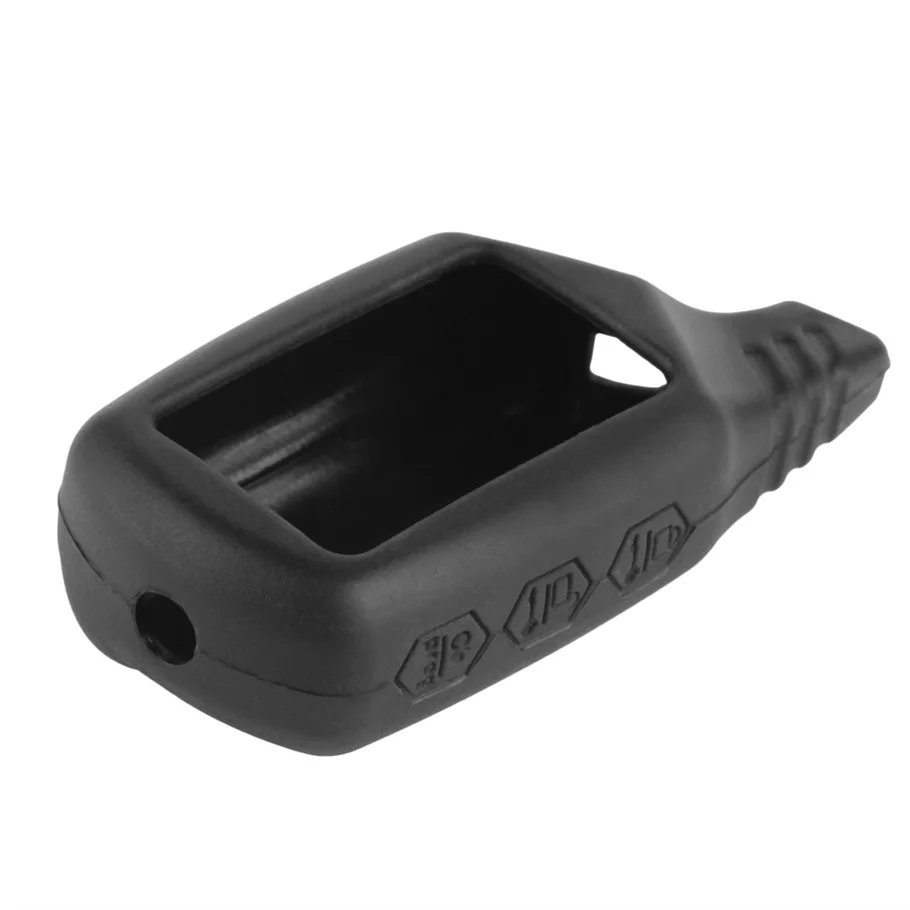 

New Russian version B9 silicone Case cover for LCD B9 Remote Control two way car alarm system black color hot selling