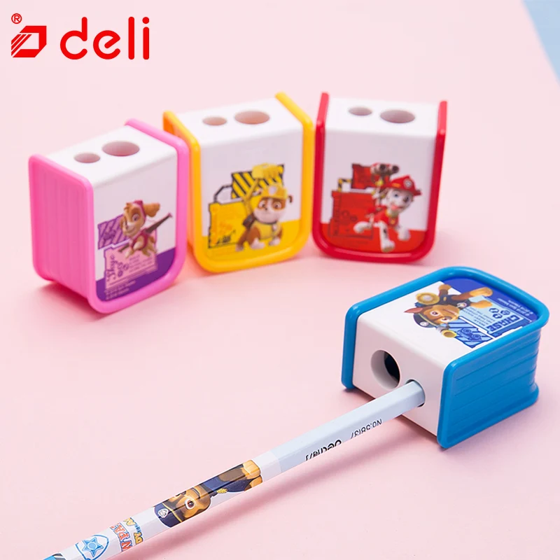 Deli точилка канцелярские принадлежности kawaii мультфильм два отверстия Дети