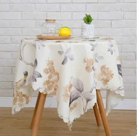 round tablecloth garden scalding rectangular cloth waterproof anti tea fresh tablecloths