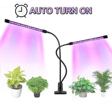 Светодиодный светильник для выращивания растений 9 Вт 18 Вт 27 Вт с таймером, фито-лампа для растений, полный спектр, светильник USB 5 с регулируемой яркостью для комнатных саженцев, Led