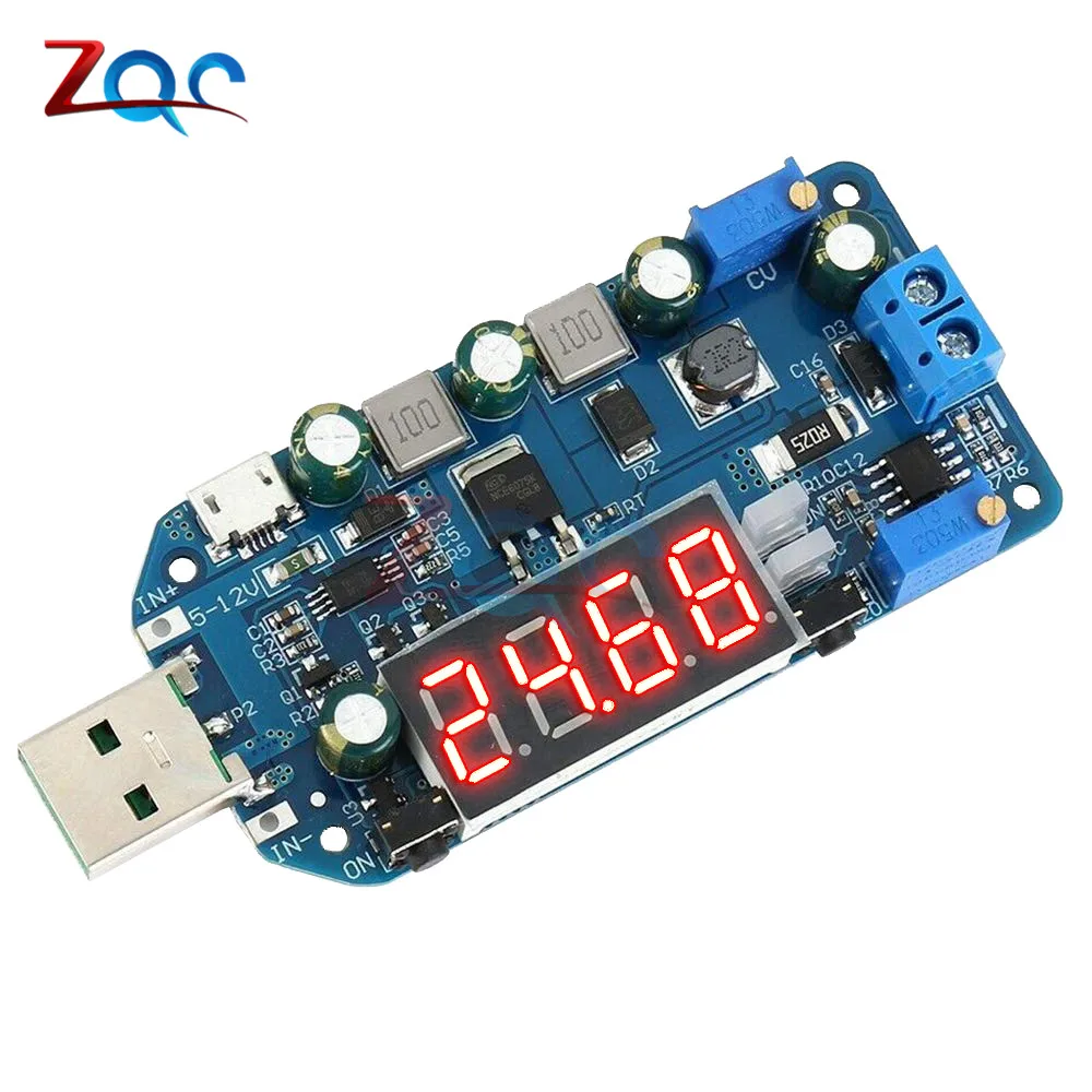 

DC-DC CVCC 15W 2A 5V to 3.3V 9V 12V 24V 30V Adjustable Step UP / Down Power Supply Module Boost Buck Voltage regulator Converter