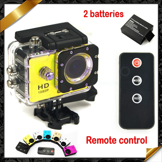 Remote Control Camera WiFi Action Camera 1080p full HD Camera