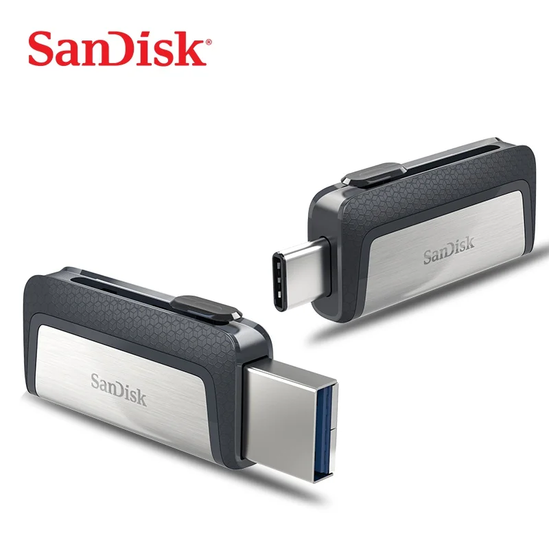 Sandisk флешки 32 GB U диск DUAL накопитель USB флэш-накопитель 128 GB Memory Stick Тип-C OTG USB 3,1 64 GB Высокое качество Usb Stick