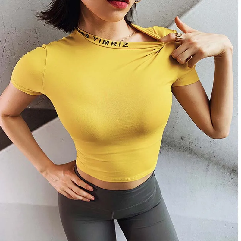 

Women Short Sleeve Workout Tops For Women Quick Dry Breathable Sport Tops Gym Fitness Active Wear Yoga Tops workout