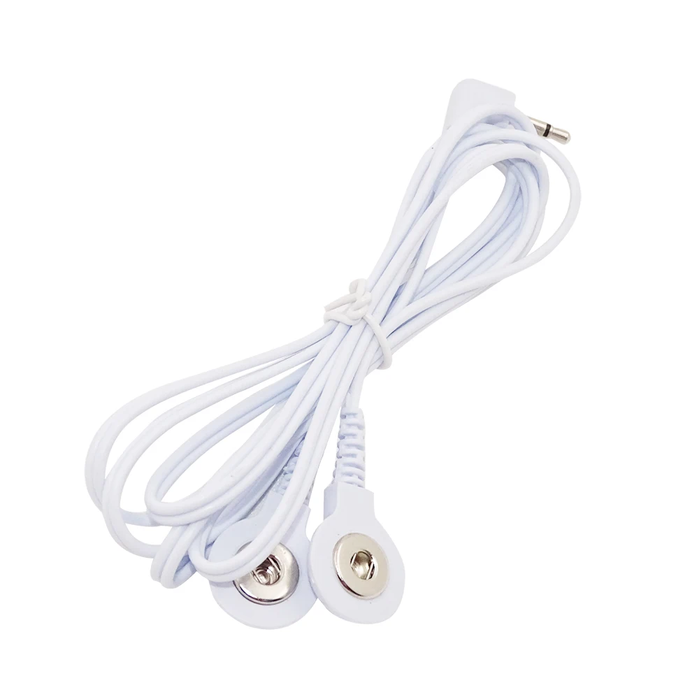 Электрод Tens кабель проводящая линия 2 способа провода для электрода колодки перчатки цифровой Tens Массажная машина для тела, меридиан терапия