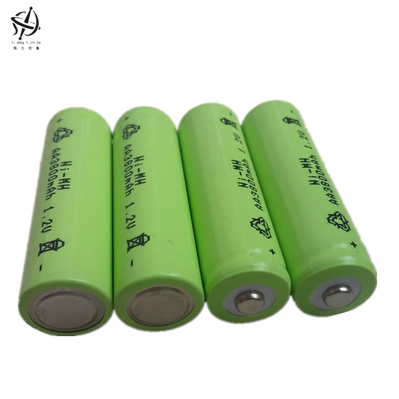 DING Ли Ши Цзя 12 шт AA 3800 mAh 1 2 V доставленных Перезаряжаемые Батарея Ni MH 2A Baterias bateria