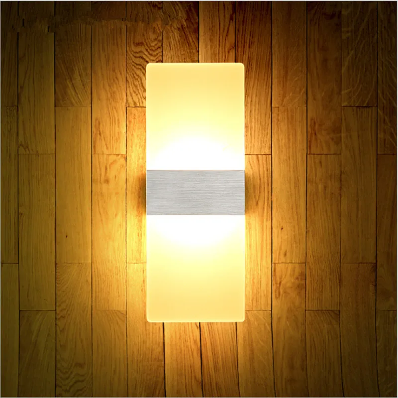 

Modern wall light 6W/12W led light Acrylic wall sconce lamps Stairs decoration night lights LED wall lamp Bedding Room Living