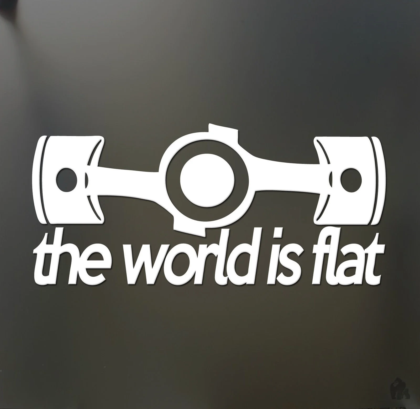 The world is flat sticker V1 Subaru WRX STI BRZ Scion Funny JDM