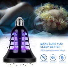USB Mosquito Killer лампа светодиодный анти москитный Электрический Жук Zapper E27 ловушка для насекомых световая ловушка для насекомых лампа для спальни на открытом воздухе