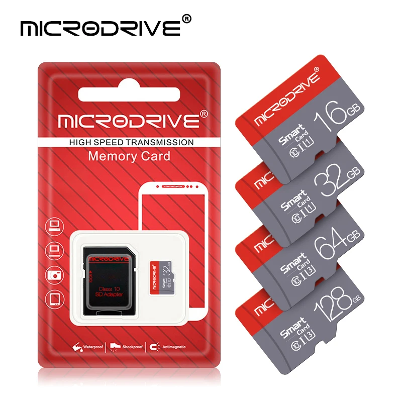 

Microdrive Micro SD Card memory Card 128gb 64gb tarjeta micro sd Class 10 32GB 64GB 128GB 16GB for Smartphone Tablet Camera