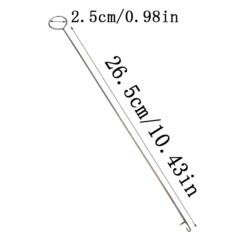 1PC Metal Sewing Loop Turner Hook Latch For Turning Fabric Tubes Straps Belts Strip for Home Sewing Tools 
