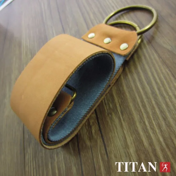 Titan Razor Strop коровья кожа холст 2 слоя для заточки прямые бритвы шлифовальная ткань