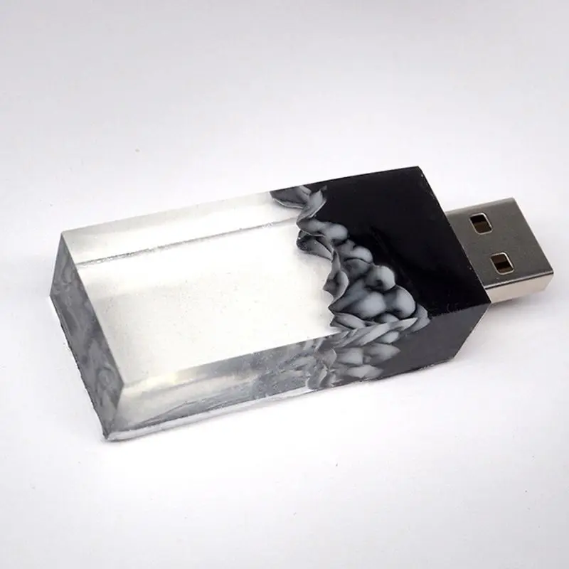 Снежная гора силиконовая смола Плесень DIY микро пейзаж USB привод смолы формы