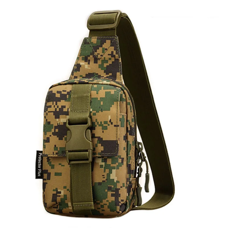 

Men Fashion High Quality Waterproof 1000D Nylon Military Travel Camp Riding Sling Back Pack Shoulder Messenger Chest Bag