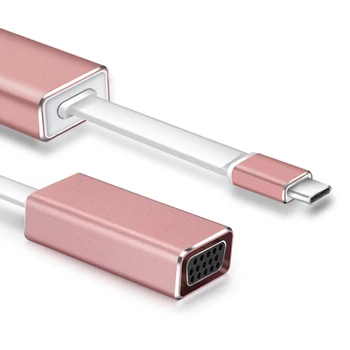 

Type-C to VGA Adapter USB 3.1 Type C Convert to Female VGA Adapter for Macbook Chromebook Pixel and other USB C Devices