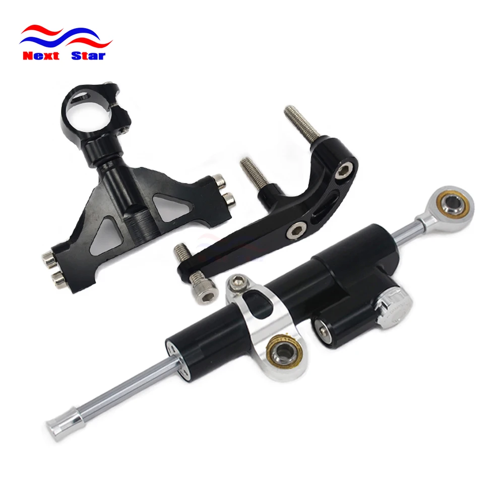 Motorcycle Mounting Holder Steering Damper Bracket Stabilizer For KAWASAKI Ninja ZX14R ZX 14R