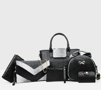 

WxfbBaby fashion Ladie Genuine leather serpentine Handbag+evening clutch bags+Shoulder bag +wallet+clutch bag+Card bag for women