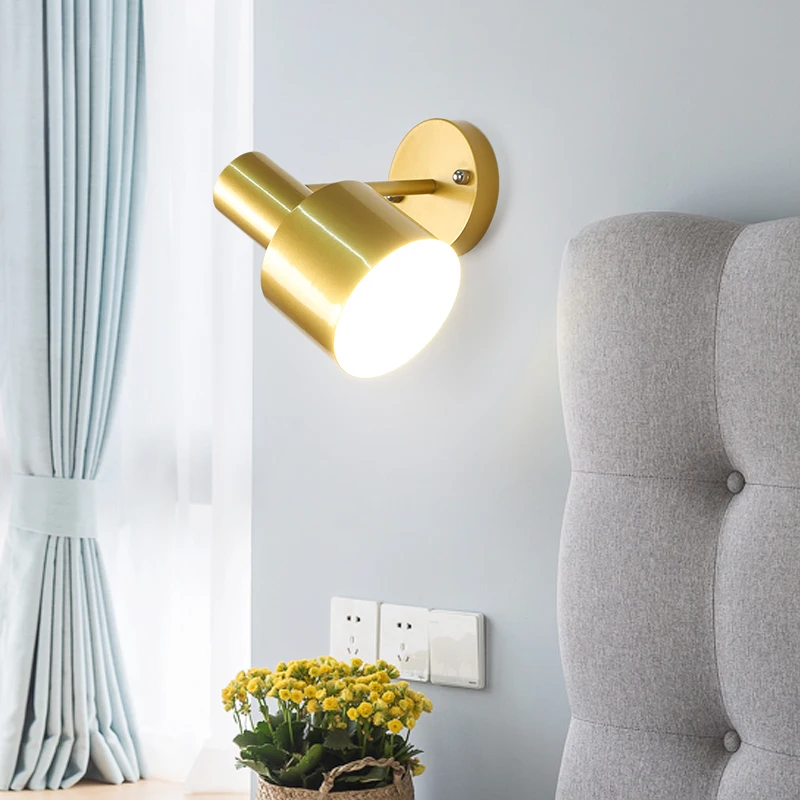 

MDWELL Metal wall lights bedside wall lamp wall sconce modern Adjustable for bedroom Nordic For Bedroom Corridor Living Room E27