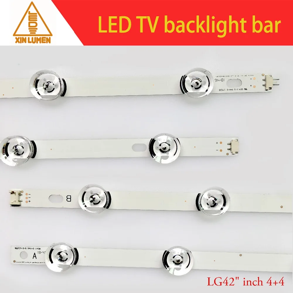 8 светодиодный s 4+ 4 825 мм светодиодный полосы подсветки для LG 42 дюймов tv T420HVN05.2 innotecdc LG 42 дюймов ТВ ПОДСВЕТКА LB 4A+ 4B INTK DRT