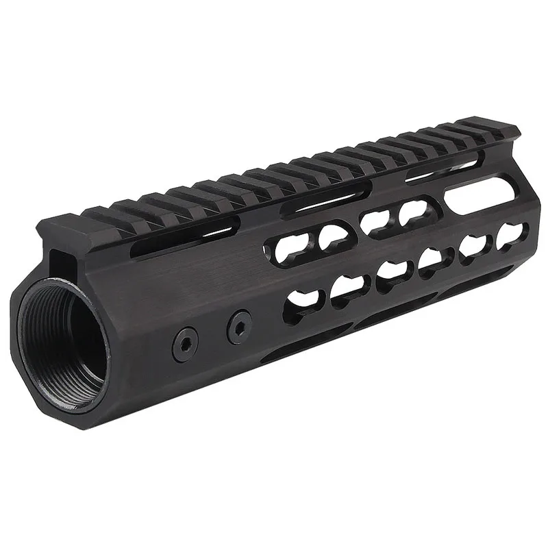 التكتيكية الصيد الادسنس 7 9 10 12 13.5 بوصة M4 AR 15 AR15 شحن تعويم Handguard Keymod بندقية نطاق جبل picatinny السكك الحديدية HT1-0019
