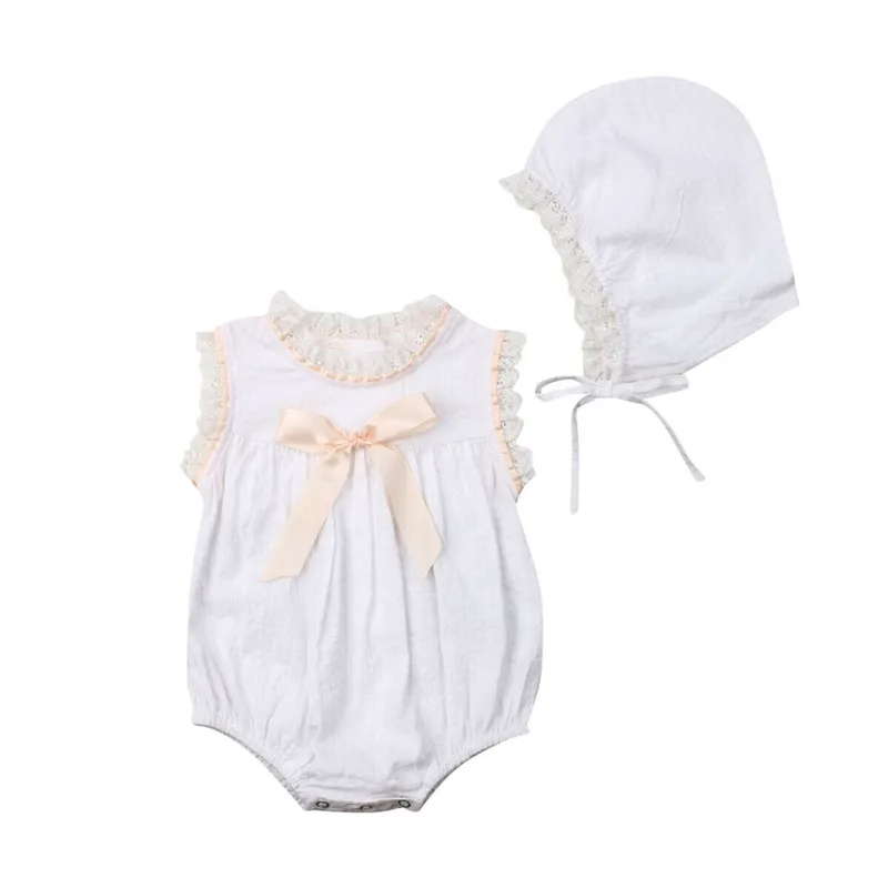 2019 Baby Girl Bodysuits Newborn Baby Girl Summer Sleeveless Bodysuit
