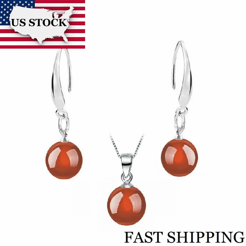 Американский запас Uloveido круглое ювелирное изделие с красными камнями набор