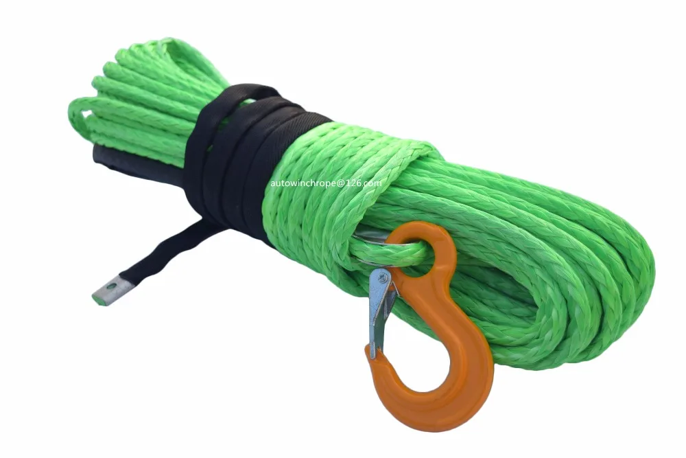 Free Shipping Green 12mm*30m Boat Winch Cable,spectra Winch Cable,winch