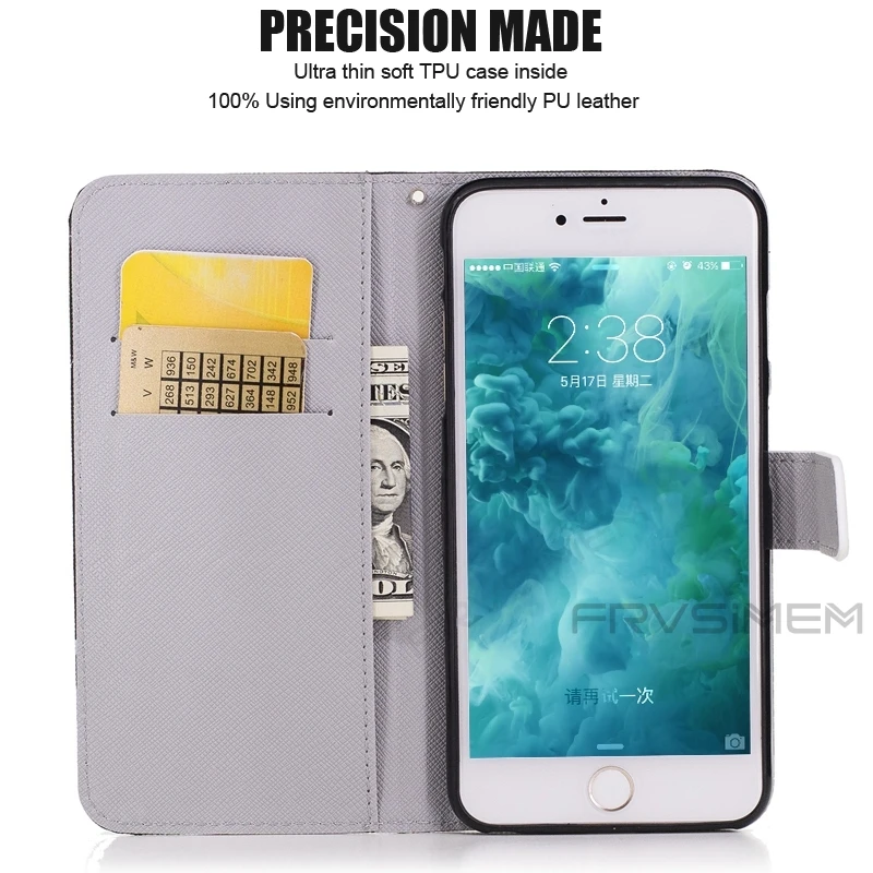 Flip Leather Wallet Case For iPhone X 5 5s SE 6 6s 7 8 Plus Cover For Samsung Galaxy S3 S4 S5 NEO S6 S7 edge S8 Plus S9 A8 2018 iphone 6s phone case