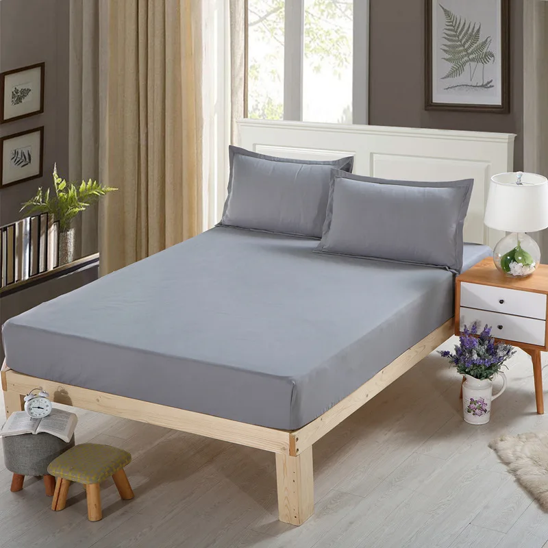 

Polyester Fitted Sheet All-inclusive Bed Sheet Printed Mattress Cover Pillowcase With Elastic Band 3PCS Bed Cover Adult Kid Size