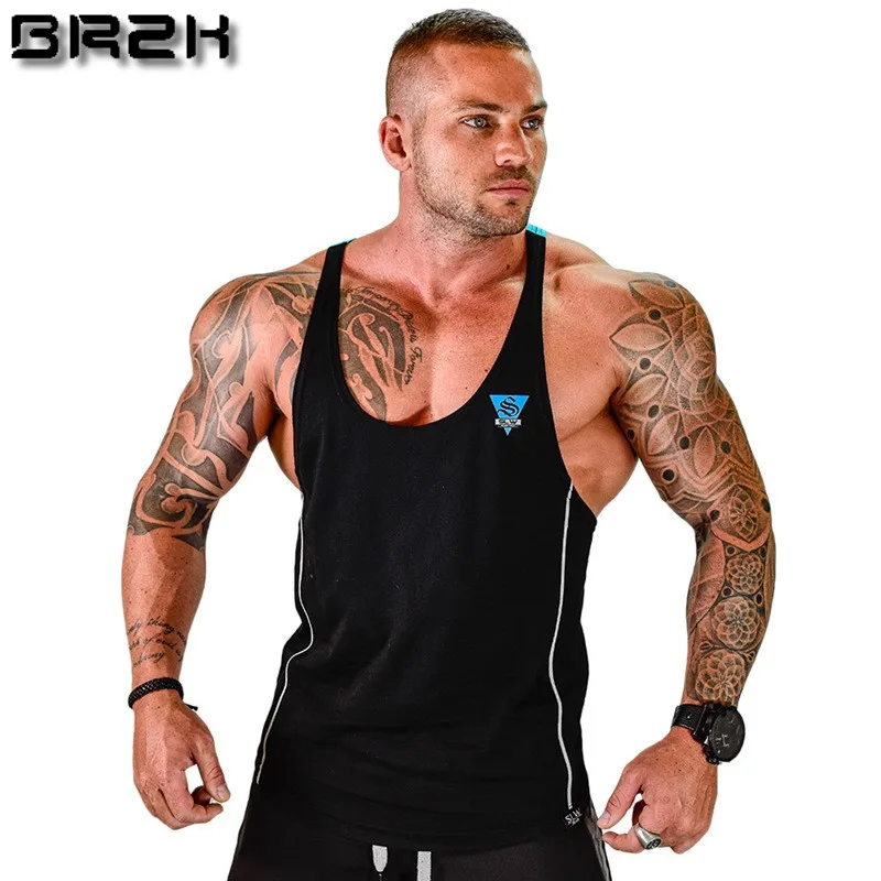 

Mens Bodybuilding Tank top Gyms Fitness sleeveless shirt 2019 New Male Cotton clothing Fashion Singlet vest Undershirt