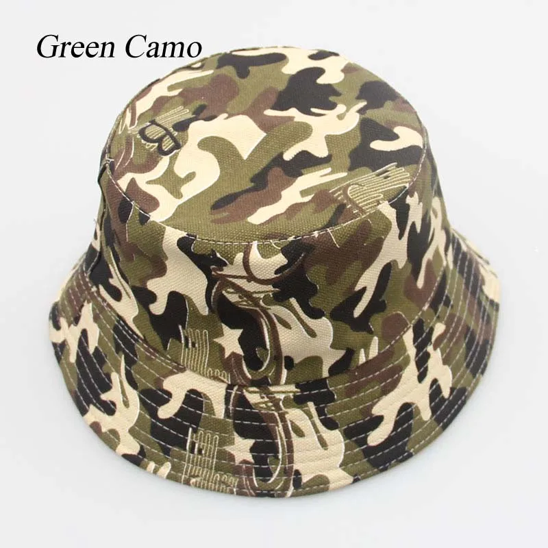 Green Camo Красочные летние детские шапки с принтом, Осенние шапочки с сердечками и цветочным узором для мальчиков и девочек 2-6 лет, тип XM01 - Цвет: Green Camo