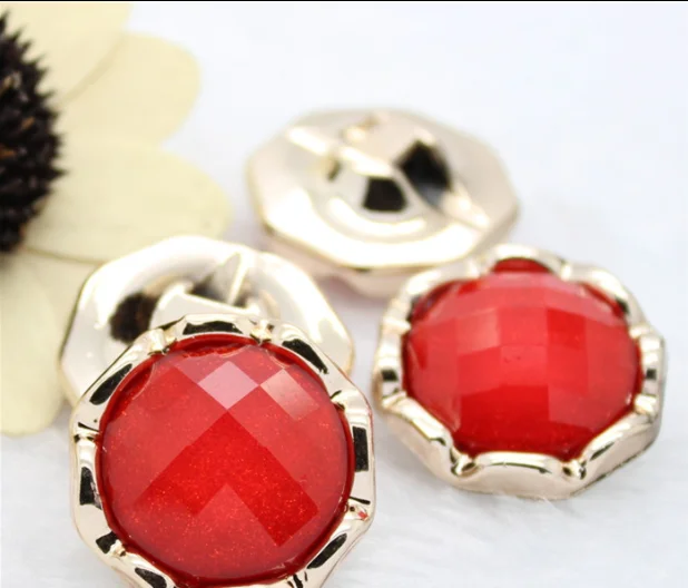 Button Clasps Rose Red Jelly Shaped Fashion Coat 21mm~26mm | Дом и сад