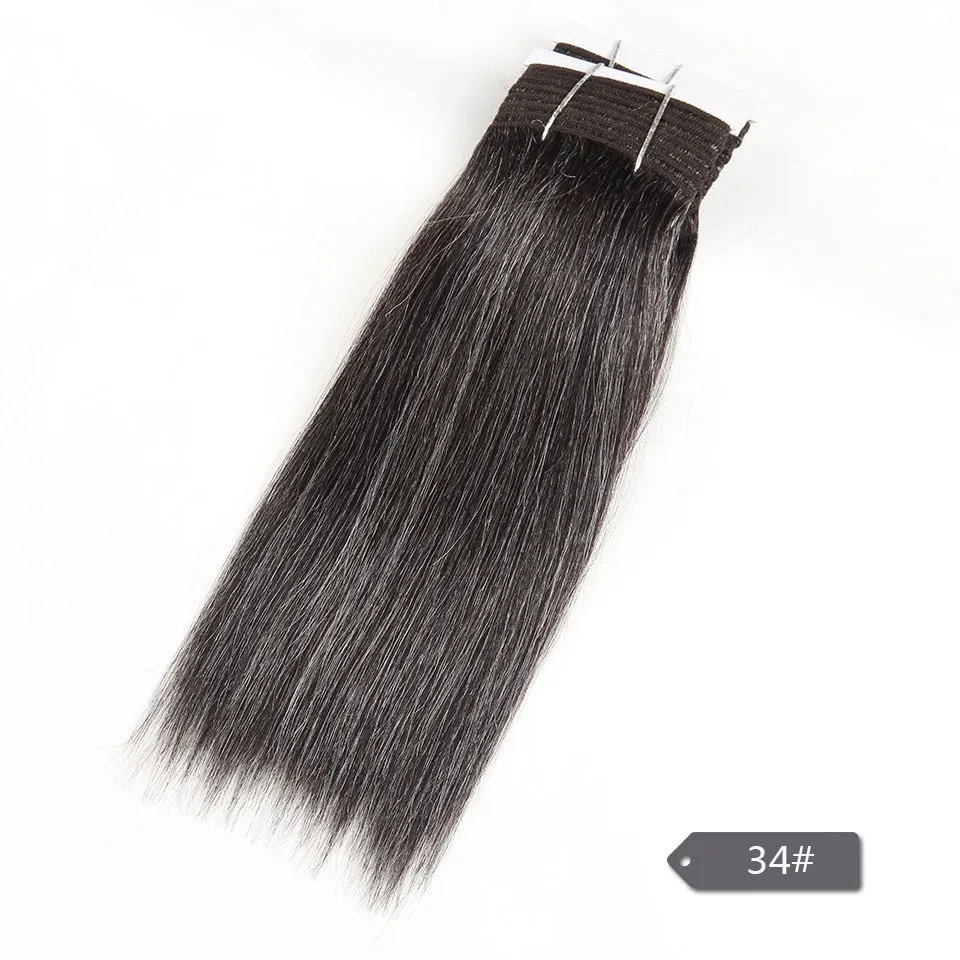 Гладкие и блестящие волосы бразильские двойные нарисованные Remy человеческие волосы переплетения короткие Yaki прямые#44#34#51#280 фортепиано смесь оттенков серого цвета пучки 113 г